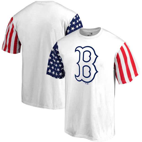 Men's Boston Red Sox Fanatics Branded Stars & Stripes T-Shirt White FengYun,We sell and wholesale Men's Boston Red Sox Fanatics Branded Stars & Stripes T-Shirt White FengYun on line form chian!